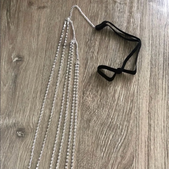 3 layered crystal rhinestone festival leg chain - Picture 6 of 8